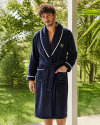 Peignoir bleu homme