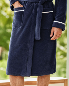 Peignoir bleu homme