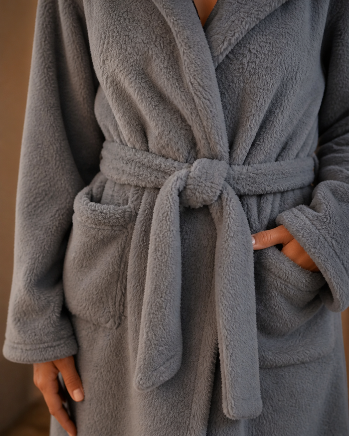 Peignoir de bain court femme