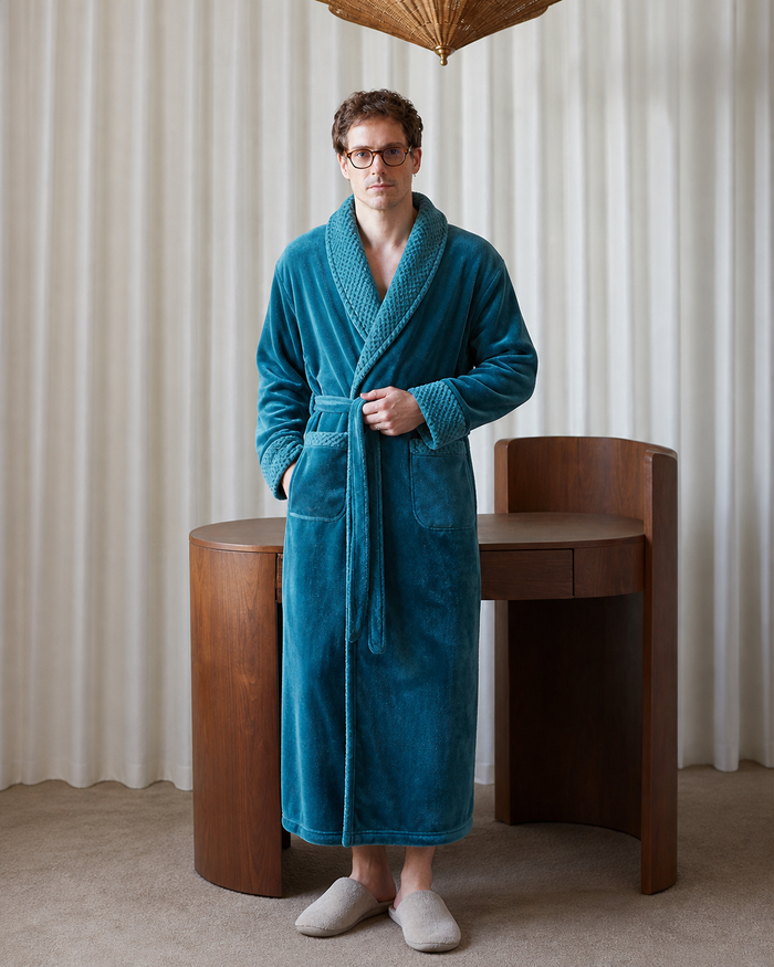 Peignoir de bain éponge homme