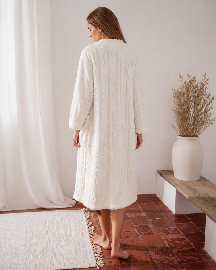 Peignoir de bain femme moelleux