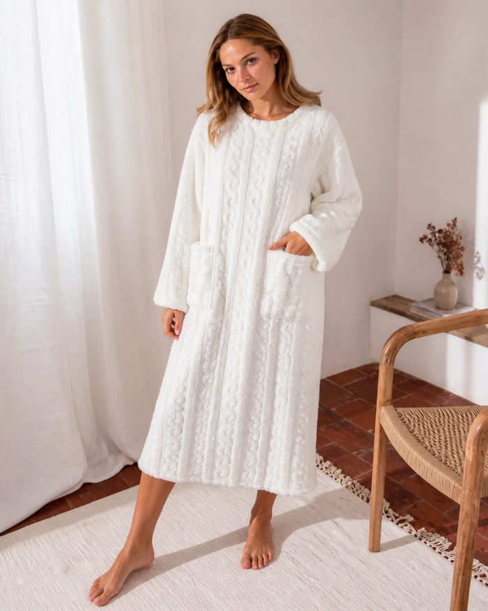 Peignoir de bain femme moelleux