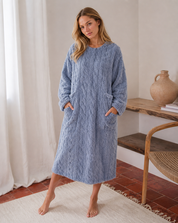 Peignoir de bain femme moelleux