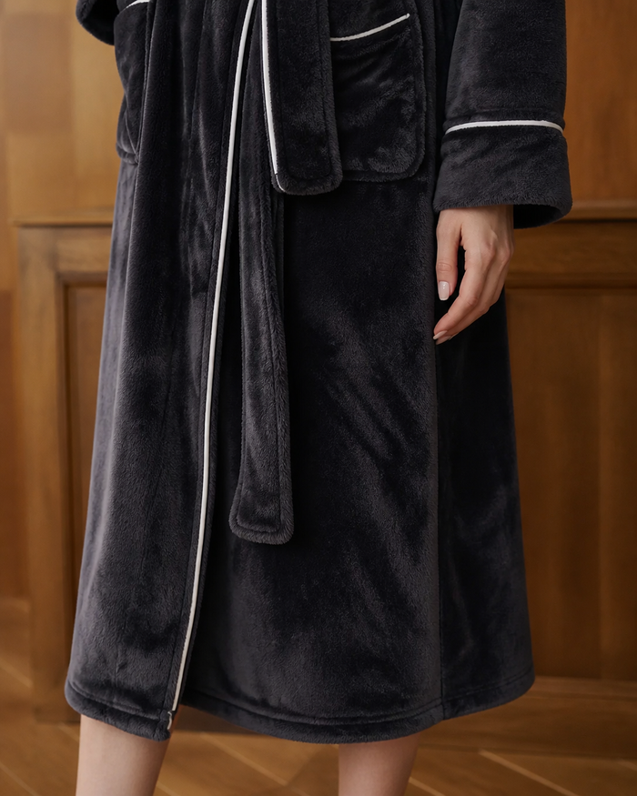 Peignoir de bain femme noir