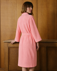 Peignoir de bain femme rose