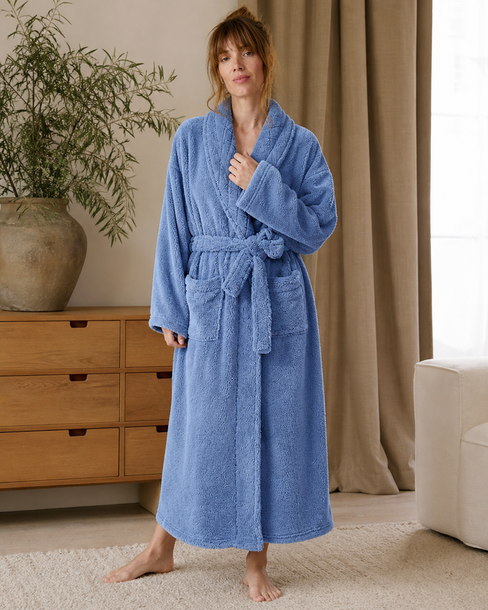 Peignoir de bain long femme
