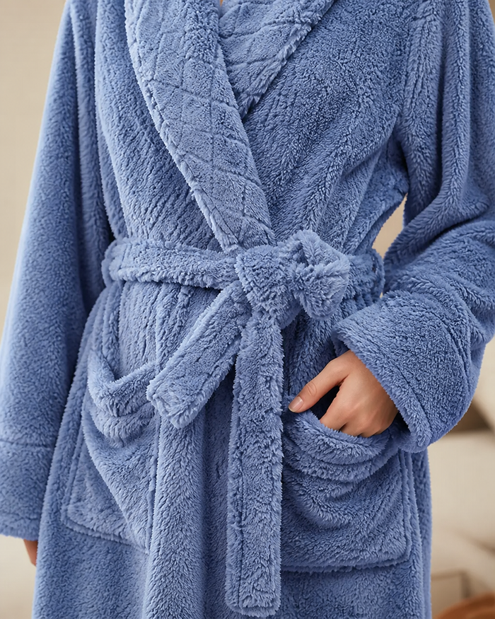 Peignoir de bain long femme