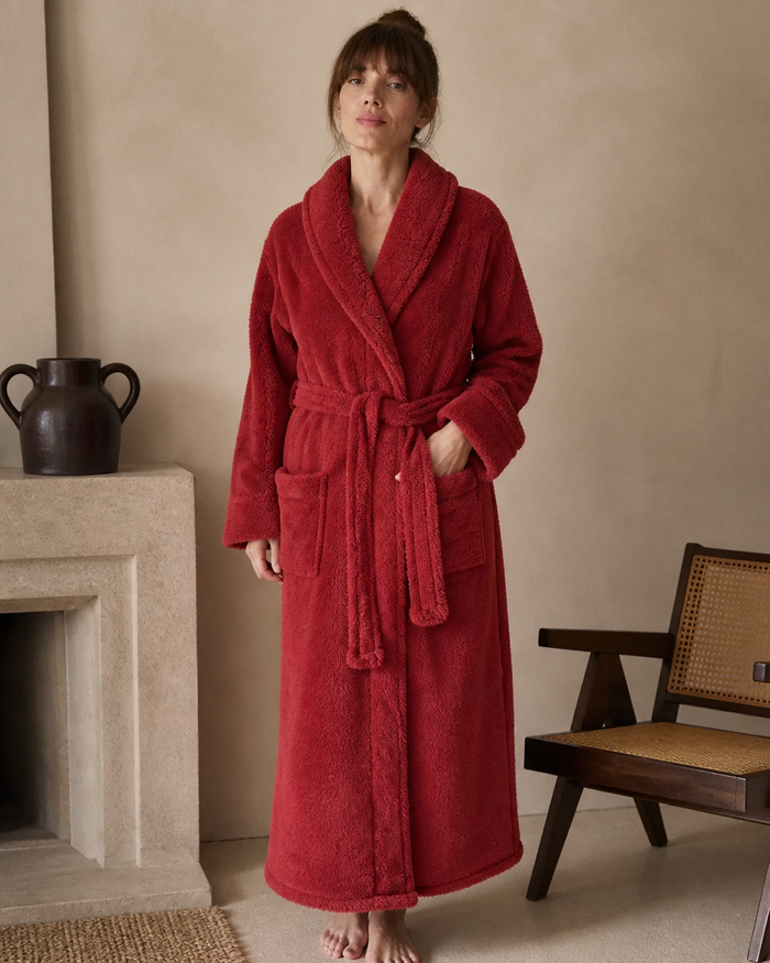 Peignoir de bain long femme