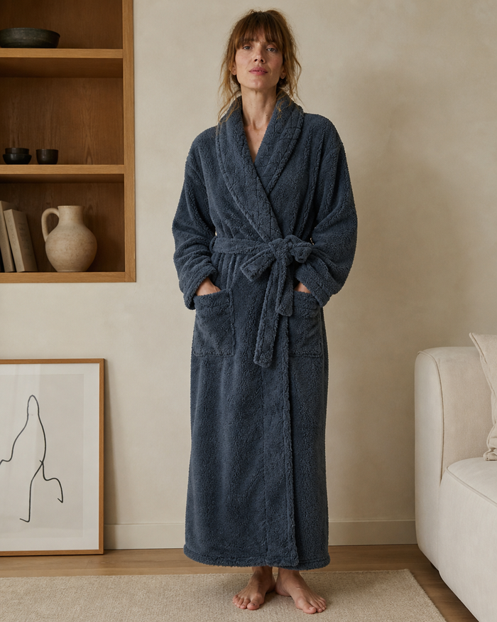Peignoir de bain long femme