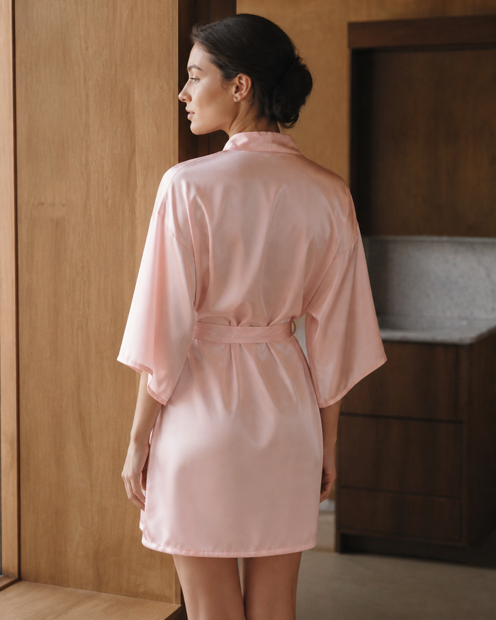 Peignoir femme en soie