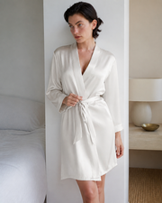 Peignoir femme satin
