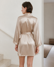 Peignoir femme satin