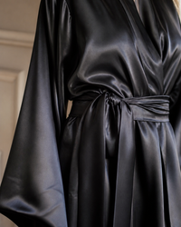 Peignoir femme satin long