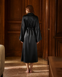 Peignoir femme satin long