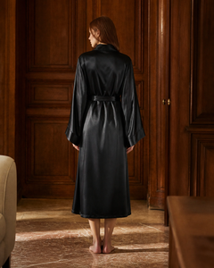 Peignoir femme satin long