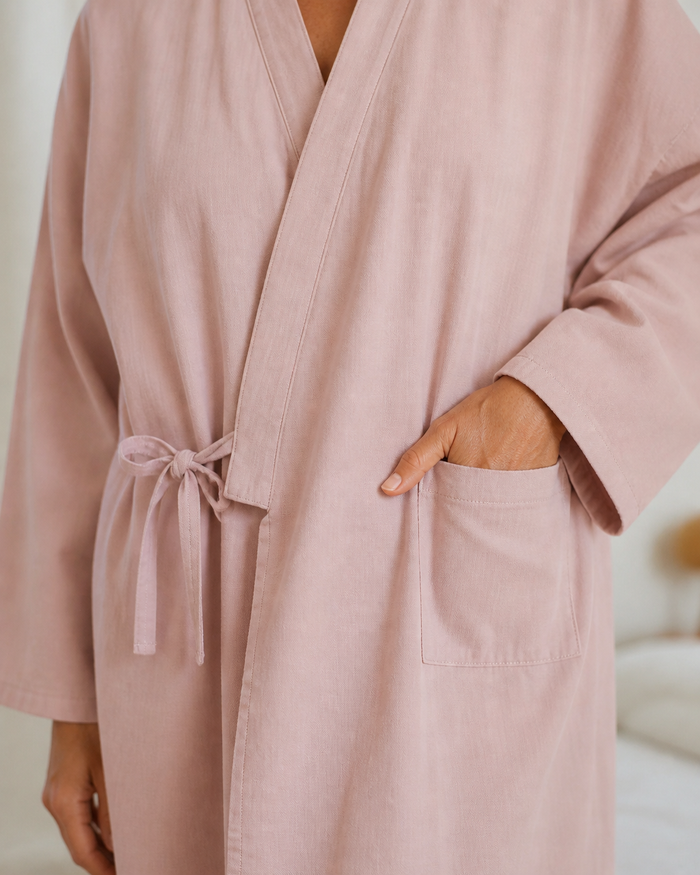 Peignoir gaze de coton femme