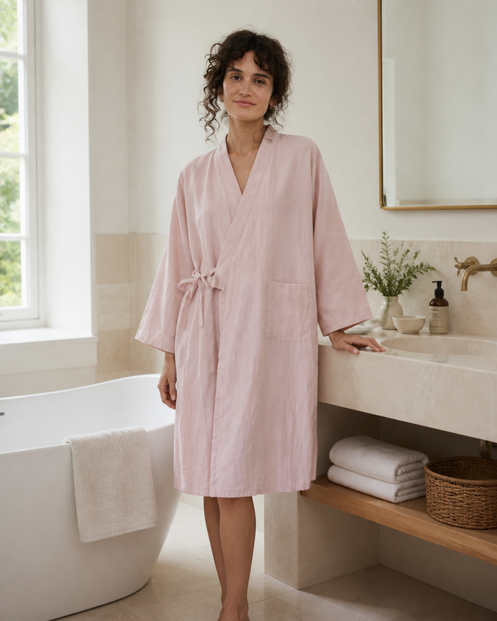 Peignoir gaze de coton femme