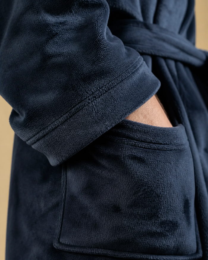 Peignoir homme personnalisé capuche