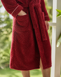 Peignoir homme rouge