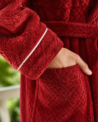 Peignoir homme rouge