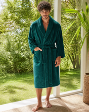 Peignoir homme vert