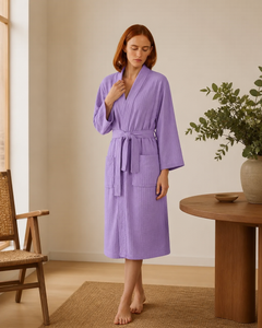 Peignoir microfibre femme