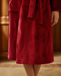 Peignoir molleton femme