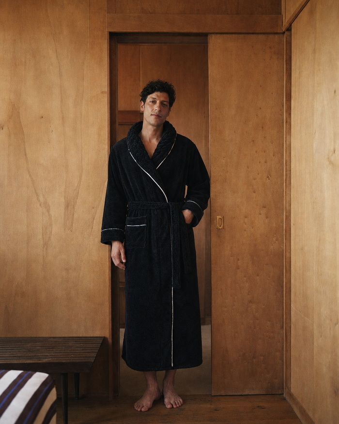 Peignoir noir homme