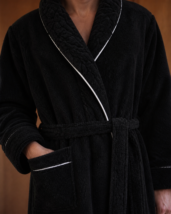 Peignoir noir homme