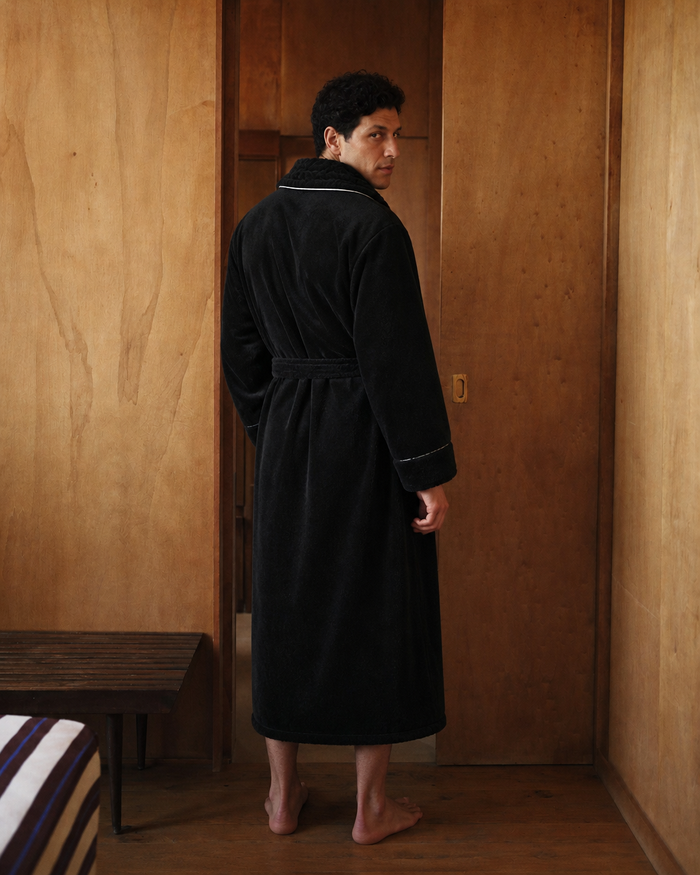 Peignoir noir homme