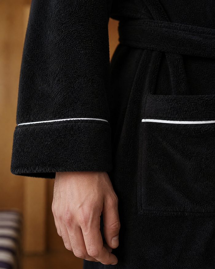 Peignoir noir homme