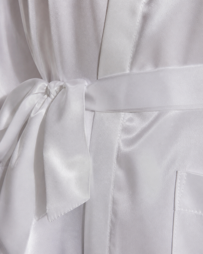 Peignoir satin homme