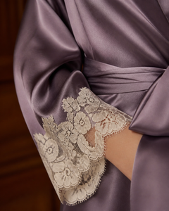 Peignoir soie femme luxe