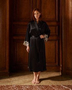 Peignoir soie femme luxe