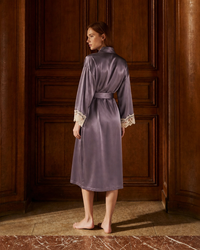 Peignoir soie femme luxe