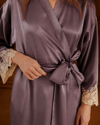 Peignoir soie femme luxe