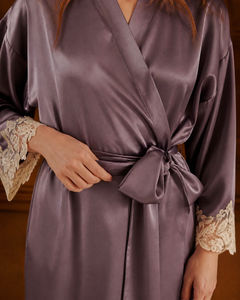 Peignoir soie femme luxe