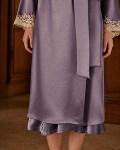 Peignoir soie femme luxe