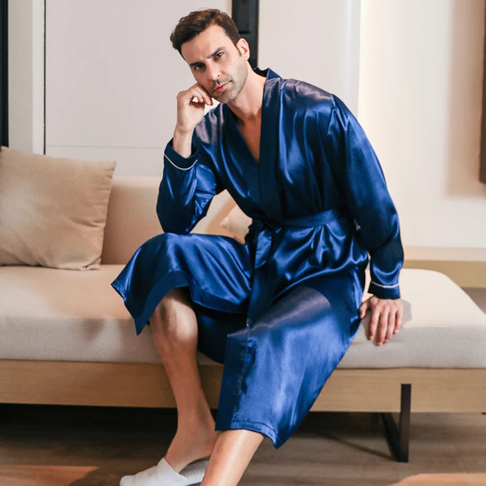 Peignoir homme soie