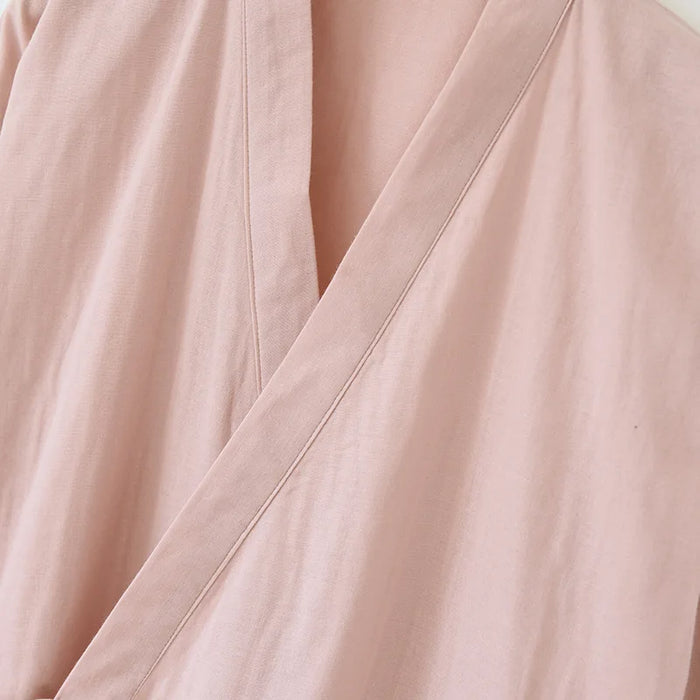 Peignoir gaze de coton femme