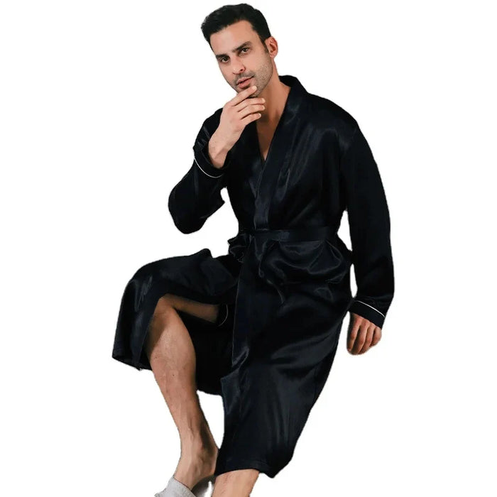 Peignoir homme soie