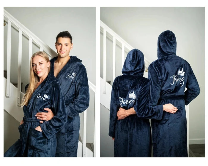Peignoir homme personnalisé capuche