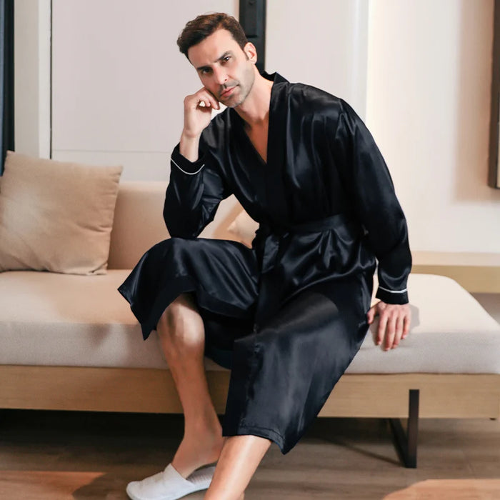 Peignoir homme soie