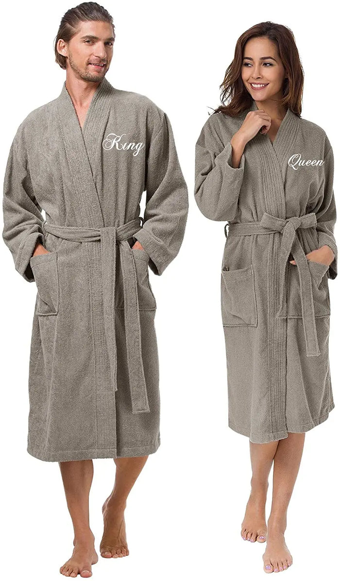 Peignoir homme broderie